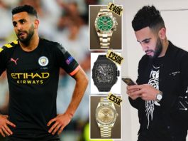 La star de Manchester City, Riyad Mahrez, s'est fait voler trois montres de luxe d'une valeur de 500 000 £