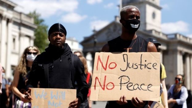 Mort de George Floyd des milliers de manifestants dans le centre de Londres