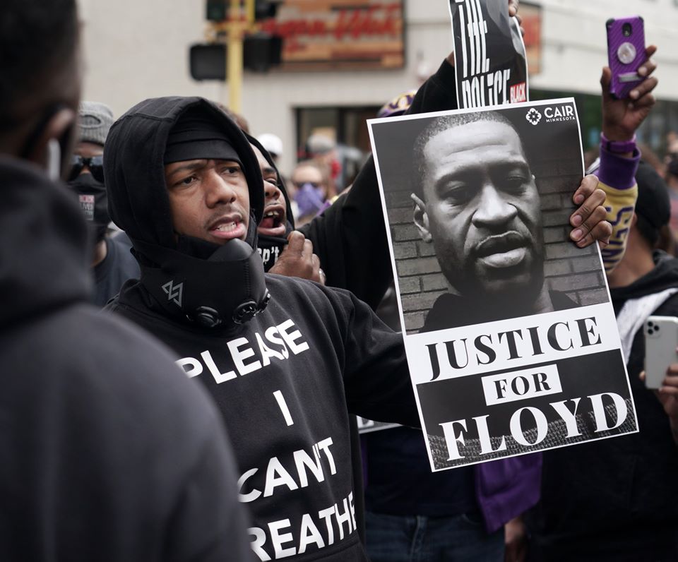 Nick Cannon était parmi les manifestants