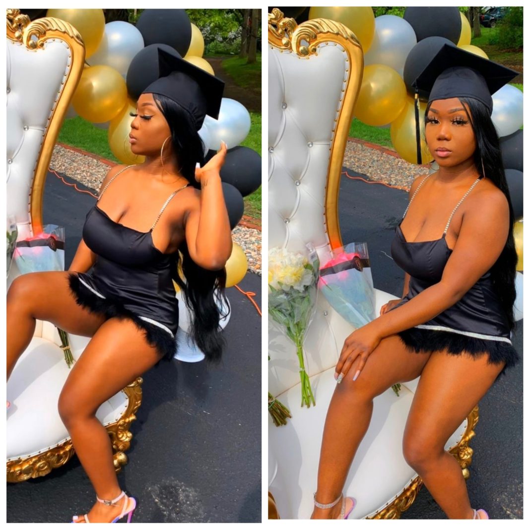 Les utilisateurs de Twitter critique une dame pour la tenue vestimentaire qu’elle portait le jour de la cérémonie de sa graduation