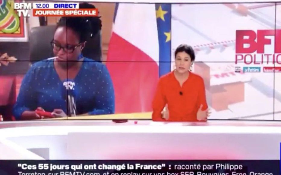 Sibeth Ndiaye cigarette à la bouche