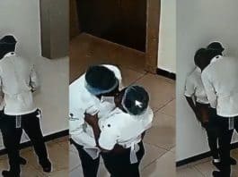 Deux employés d'un restaurants filmés par une vidéo-surveillance en train d'avoir des rapports se_uels