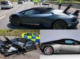 Il ecrase une Lamborghini de 200 000 £ à peine 20 minutes après l'avoir acheté