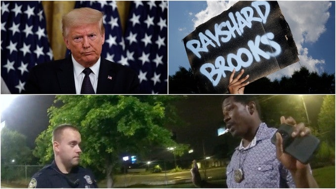 Meurtre de Rayshard Brooks Trump dit que la police n'est pas traitée équitablement