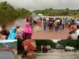 Pluies diluviennes Abidjan San-Pedro coupée en deux