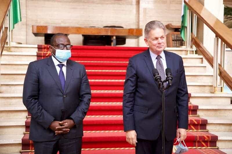 l'Ambassadeur Allemand félicite Ouattara pour la bonne gestion du pays