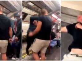 Racisme dans un métro de Londres