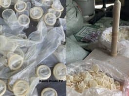 preservatifs usagés emballés revendus