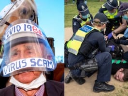 manifestation anti confinement en Australie