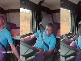 hommes armés tirent chauffeur camion