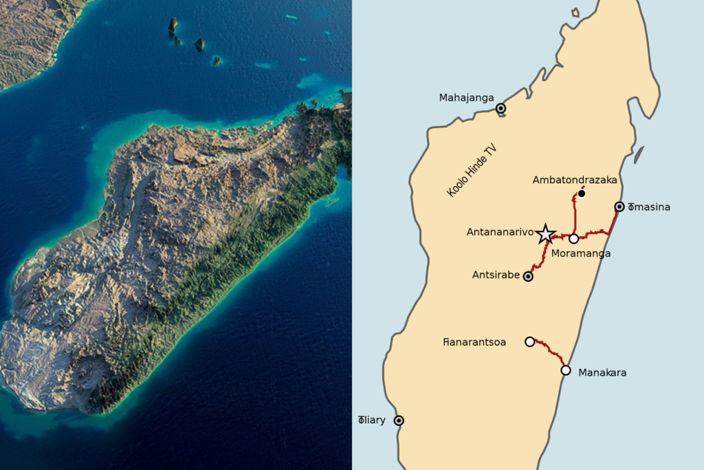 Madagascar est en train de se séparer en petites îles