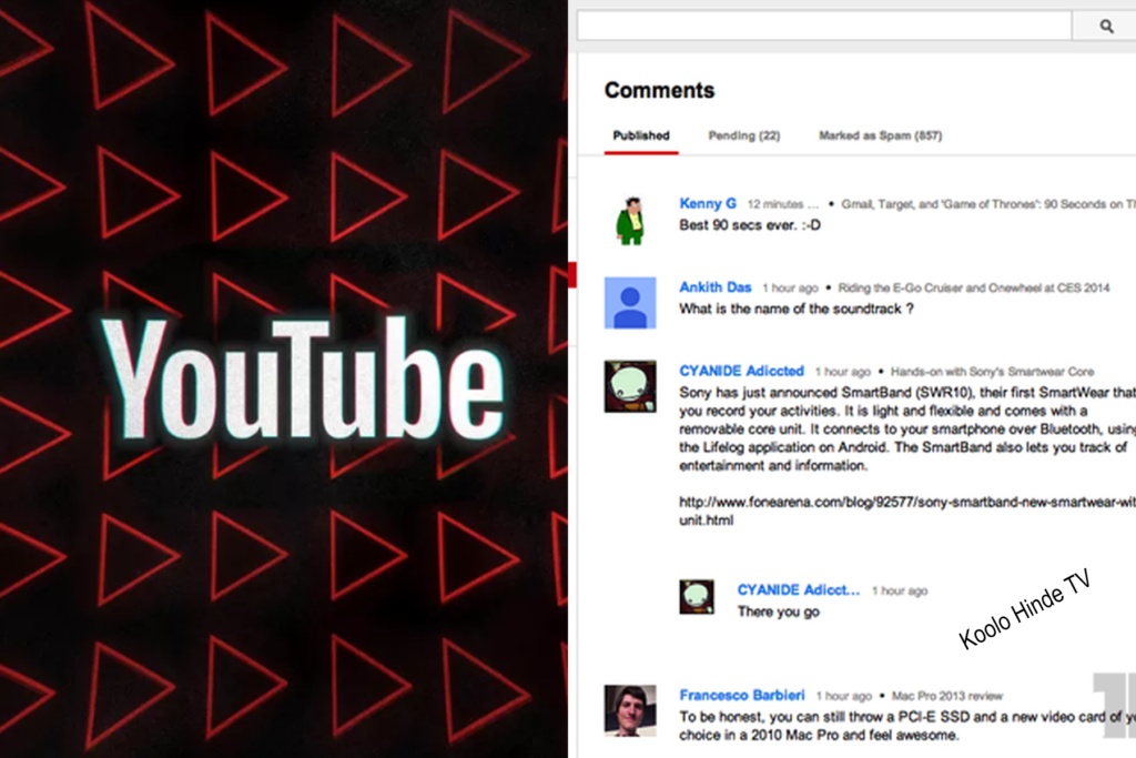 nouvelles règles sur les commentaires youtube