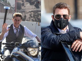tom Cruise crie aux membres de l'équipe de tournage