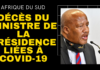 Afrique du sud décès du ministre de la présidence Jackson Mthembu