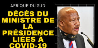 Afrique du sud décès du ministre de la présidence Jackson Mthembu