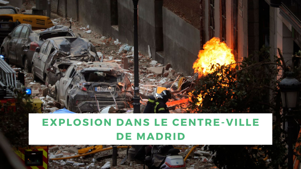 Explosion dans le centre de Madrid