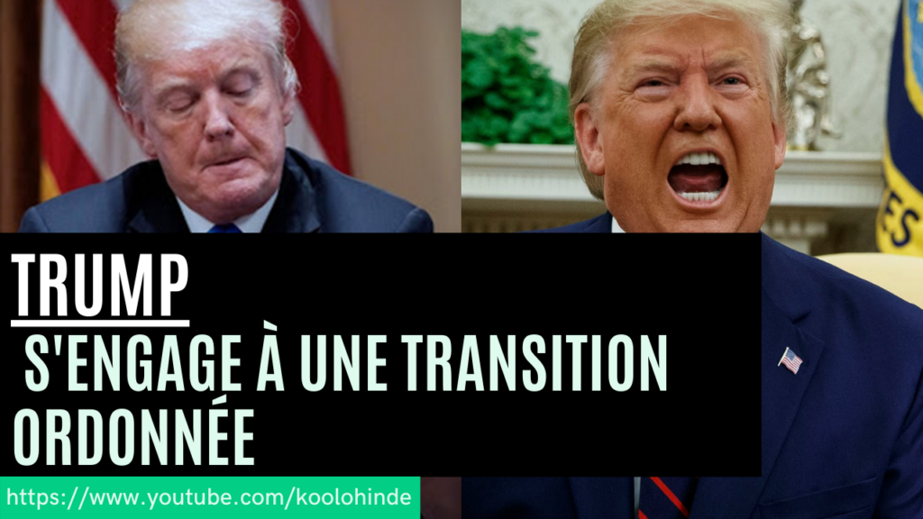 Trump s'engage à une transition ordonnée