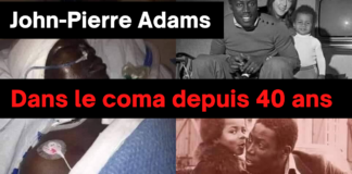 John-Pierre Adams dans le coma