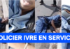 Un policier sud-Africain ivre