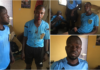 Des supporters de foot frappe des arbitres au Ghana