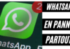 WhatsApp facebook messenger en panne