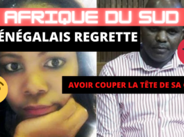 Le Sénégalais regrette avoir couper la tête de sa copine Sud-Africaine