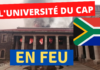 incendie à l'université du Cap