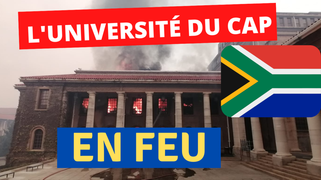 incendie à l'université du Cap