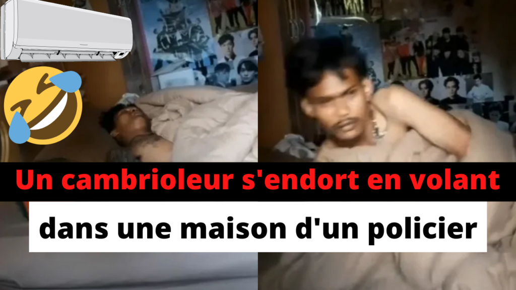 un cambrioleur s'endort dans la maison qu'il visite