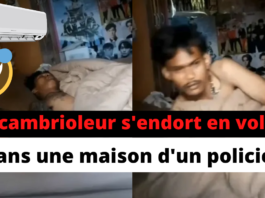 un cambrioleur s'endort dans la maison qu'il visite