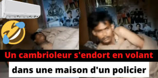 un cambrioleur s'endort dans la maison qu'il visite