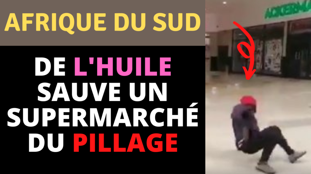 De l'huile de cuisson sauve un supermarché du pillage