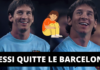 Messi quitte le FC Barcelone