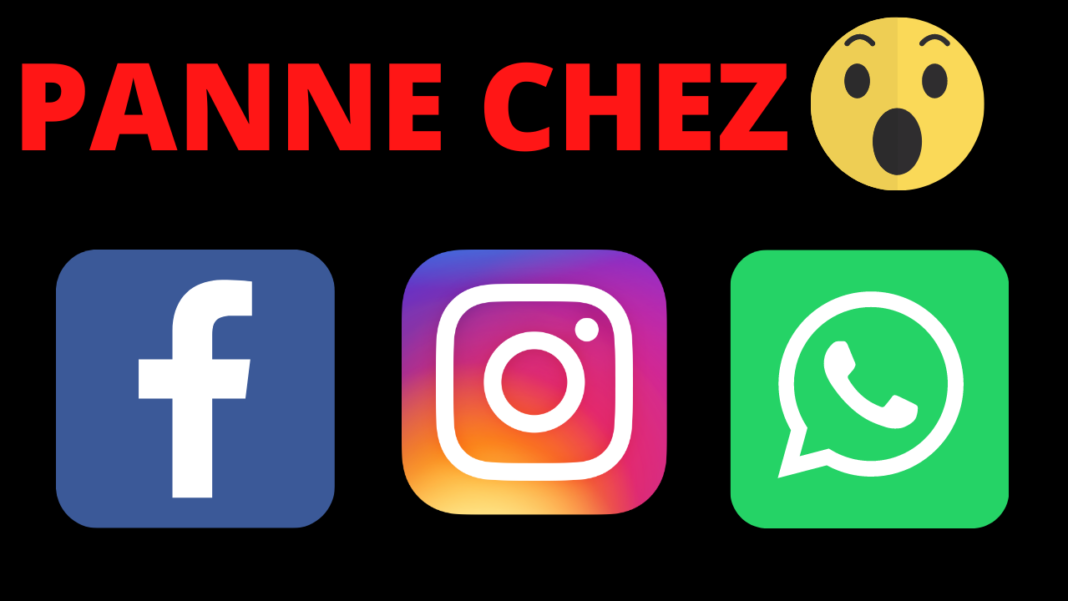Panne de Facebook Instagram et WhatsApp