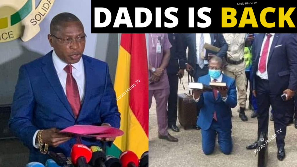Moussa Dadis Camara est de retour en Guinée
