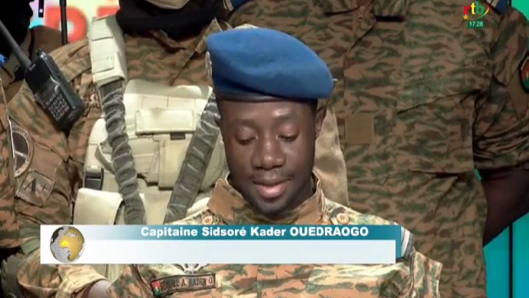 Coup d'état au Burkina Faso Le communiqué du MPSR