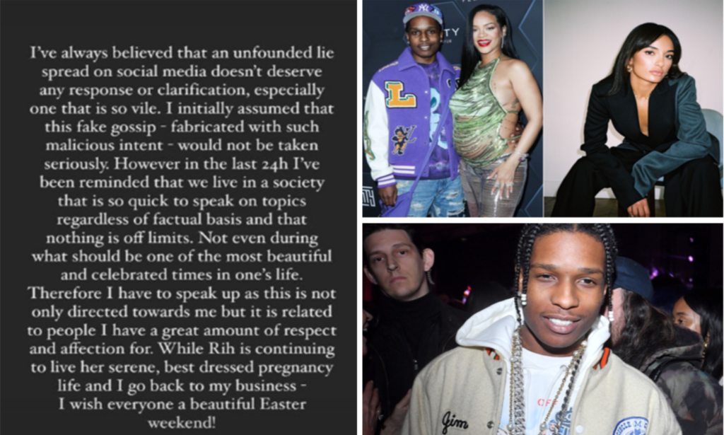 Amina Muaddi nie l'affaire A$AP Rocky