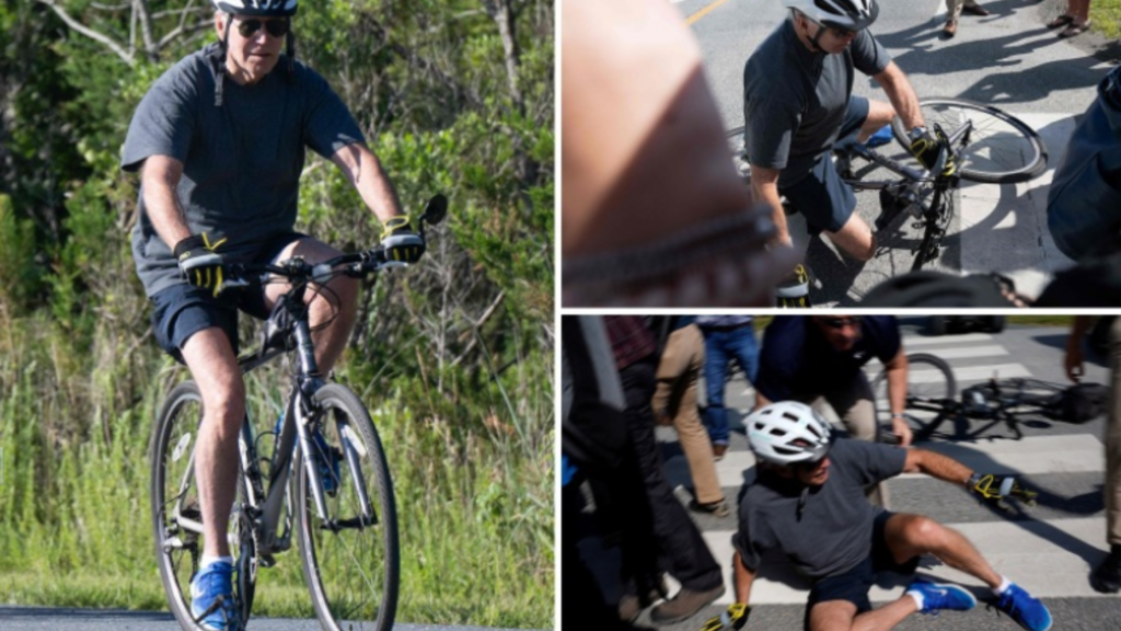 Joe Biden impliqué dans un accident de vélo