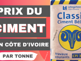 Prix de la tonne de ciment en Côte d'Ivoire 2022