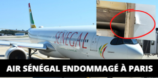 Air Sénégal endommagé à l’aéroport de Paris