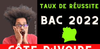 pourcentage bac 2022 côté d'ivoire