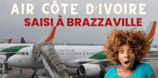 Un avion d'air Côte d’Ivoire saisi à Brazzaville