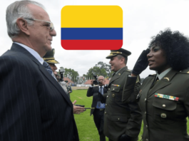 Martha Chaverra l'aide de camp la vice-présidente Francia Márquez en cheveux afro