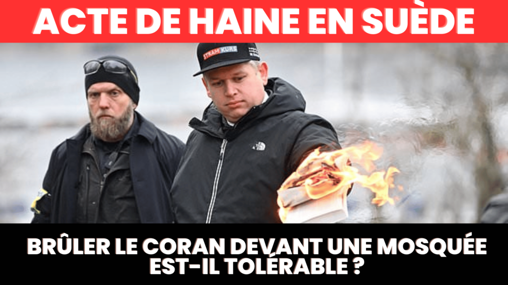 La Suède autorise la brûlure du Coran devant la mosquée de Stockholm