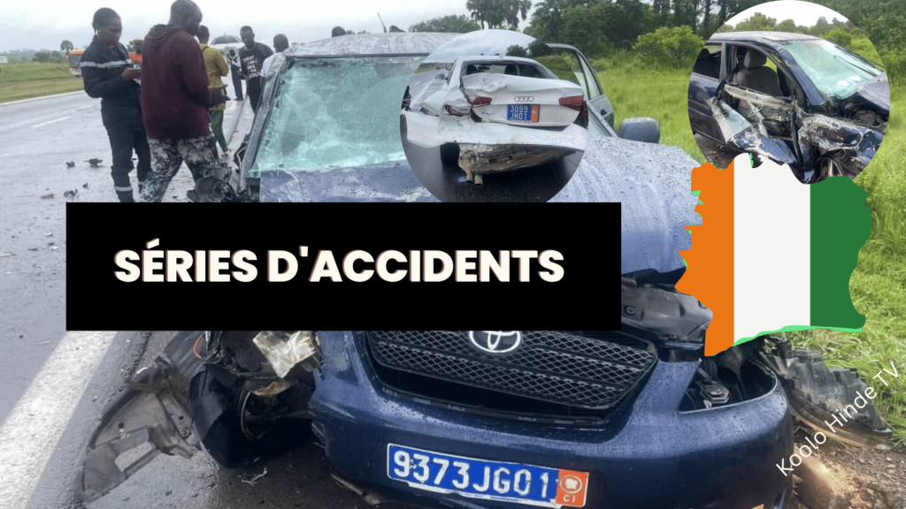 Séries d'accidents sur l'autoroute Abidjan - Yamoussoukro