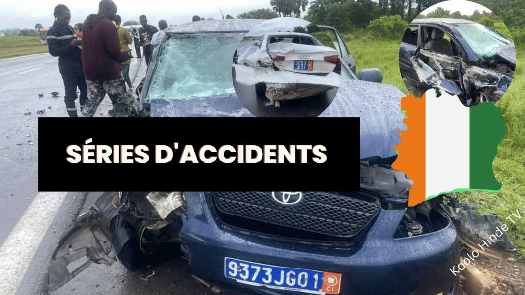Séries d'accidents sur l'autoroute Abidjan - Yamoussoukro
