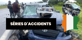 Séries d'accidents sur l'autoroute Abidjan - Yamoussoukro