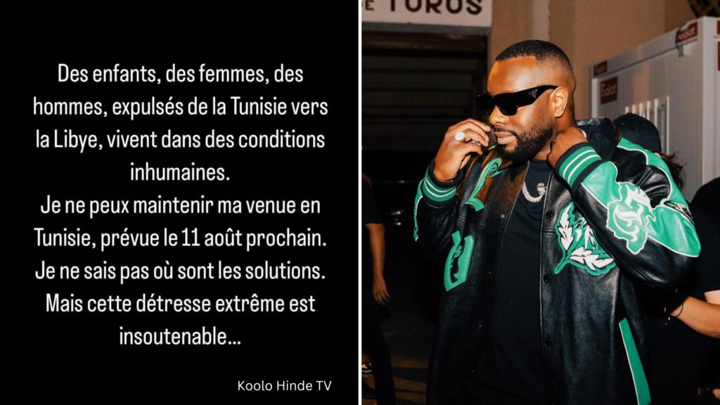 En soutien aux Africains migrants en Tunisie : Maître Gims annule son concert en Tunisie