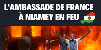 L'ambassade de France à Niamey attaquée et mise à feu