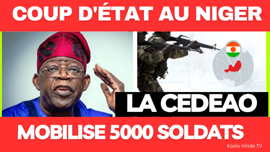 Coup d’État au Niger : Les soldats de la CEDEAO prêts à l’action !